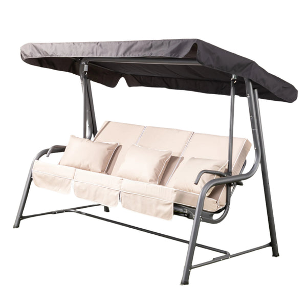 Alfresia Turin 3 Seater Reclining Garden Swing Seat with Luxury Cushions